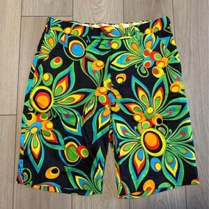 LOUDMOUTH GOLF PSYCHEDELIC  GOLFING SHORTS MENS SIZE 34